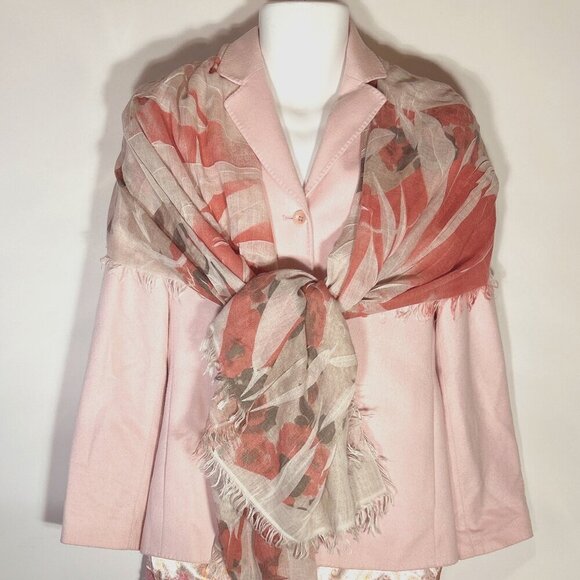 Valerie Stevens SZ 8P Petal pink wool blend blazer Office Old Money Preppy Quiet - Picture 3 of 7